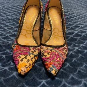 Sam Edelman Bright Hazel Multi Floral Chintz Lace